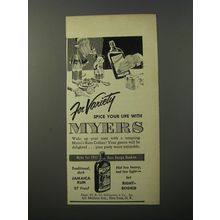 1953 Myers's Rum Ad - For variety