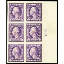484, Mint XF LH 3¢ Plate Block of Six - A BEAUTY! -*- Stuart Katz