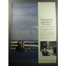 1957 Puerto Rico Tourism Ad - We learned about rum in Puerto Rico