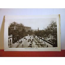 THAMES EMBANKMENT, LONDON used vintage postcard RP 1930 pm =