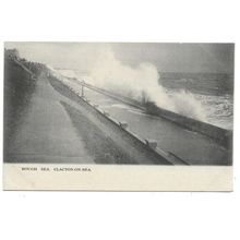 Rough Sea, Clacton-On-Sea, Essex, Postcard.