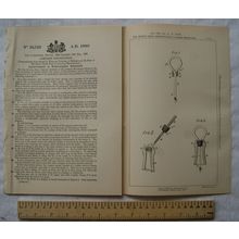 1890 Patent No. 16,723 Bottle=stopper Extractors, Bottle Seal Co., London