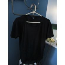 Simply Vera Vera Wang Black, Short Sleeved, Beaded Top NEW Med