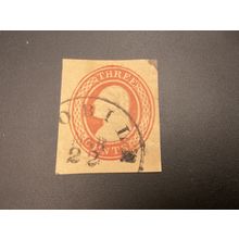 ICOLLECTZONE US Postal Stationary Cut Square U8 Clean CDS