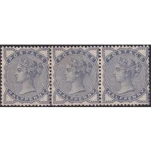 GB 1883 ½d Slate-blue Strip of 3