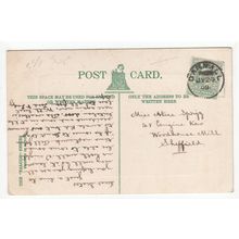 1908 Darnall Single Ring Postmark on Postcard