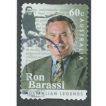 AUS 2012 60c (S/A) 'AUSTRALIAN LEGENDS- BARASSI' FINE USED (EBID38-468)