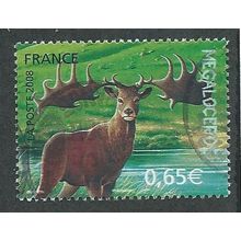 FRA 2008 65c 'PREHISTORIC ANIMALS' FINE USED (EBID51-088)