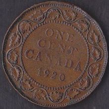 1920 Canada 1 Cent Coin