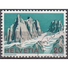 Helvetia 1972 Michel 976 O Cote (2009) 0.30 € Spannörter Cachet rond