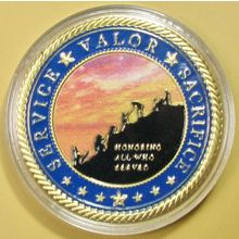 Veteran's Prayer. Challenge Coin. 1.75". 88b.