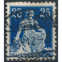 Helvetia: 25c - Switzerland 1908 - FH - MiNr 103x (G)