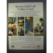 1966 Bethlehem Steel Ad - Service Centers Sell