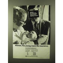 1971 Allstate Insurance Ad - Young Man's Life Insurance