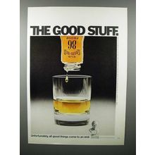 1971 Old Grand Dad Whiskey Ad - Good Stuff