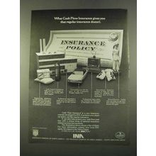 1975 INA Insurance Company of North America Ad - Cash Flow