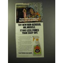 1977 Mr. Muscle Oven Cleaner Ad - All Choked Up