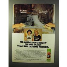 1977 Mr. Muscle Oven Cleaner Ad - Cleans Easier