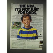 1991 NRA National Rifle Association Ad - Not Just Dads
