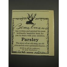1955 Harper Book Advertisement - Parsley by the Bemelmans