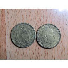 Spain 1964 Franco 1963-1964* 1 Peseta Coin