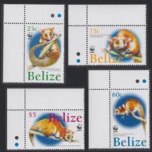 Belize WWF American Woolly Opossum 4v Corners 2004 MNH SG#1315-1318