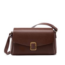 Genuine Leather Women Tote Bag Brown