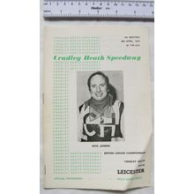 1972 Cradley Heath v Leicester Speedway Programme - 8th April