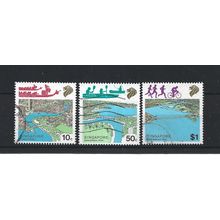 Singapore.River Conservation set of 3.Fine Used.Jul25