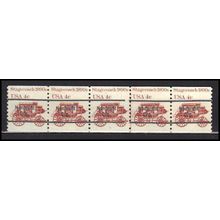 1898Ab 4c Stagecoach Very Fine MNH Dry Gum PNC 5/5 Line Gap AA0024