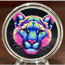 1 Oz Silver Collectible HALEYBUG MINT Colorized Rainbow Tiger # 14/15 RARE