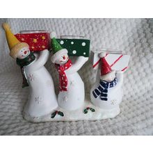 Yankee Candle Snowmen Triple Tea light Holder