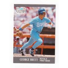 1991 Fleer Ultra George Brett baseball card #144 –HOF – Royals