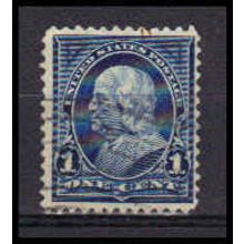 Used 264 1c Benjamin Franklin Barely Clears RA1003