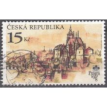Ceska Republika 1997 Michel 156 O Cote (2009) 0.60 € Vue de Prague Cachet rond