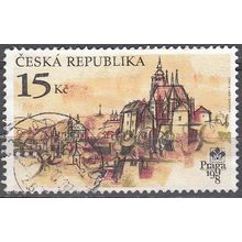 Ceska Republika 1997 Michel 156 O Cote (2009) 0.60 Euro Vue Prague Cachet rond