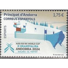Andorra Español 2024 Coupe du monde de Ski Neuf **