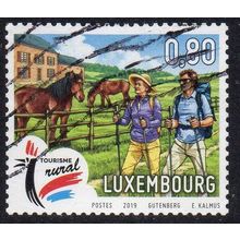 Luxembourg 2019 Rural Tourism - Couple Hiking €0.80 Used