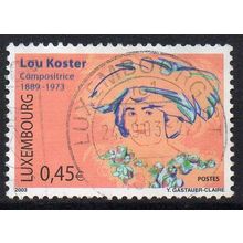 Luxembourg 2003 Great Luxembourg Women - Lou Koster, Composer 0,45€ Used