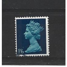 GB.SG743 1s 6d Greenish Blue and Deep Blue.Paper Unchecked.Fine Used.Jul25