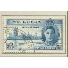 St. Lucia Stamps Scott #127 To 128, Used, Scans of Both