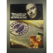 1985 J.L. Kraft Select Cheese Ad - Without This Seal