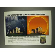 1991 Thompson's Wood Protector Ad - Rain or Shine