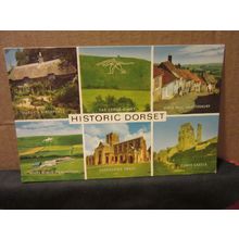 HISTORIC DORSET county . multiview used postcard by J. Salmon 1978 pm #