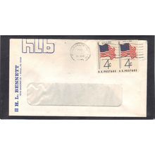 Cover 1153 4c Flag Pair CV02714