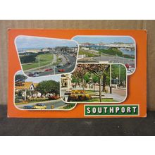 multiview, SOUTHPORT, LANCASHIRE used postcard by Bamforth 1985 pm =