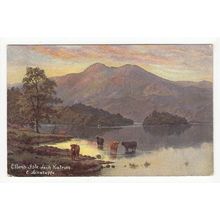 Ellen's Isle Loch Katrine E Longstaffe Art Postcard 5189