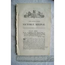1842 Act of Parliament: Duties on Profits from Property, Professions, Trades &