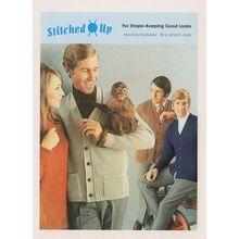 Grey Mens Baggy Cardigan Jumper Monkey 1970s Fashion Comic Postcard