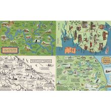 Norfolk Broads 4x 1970s Map Postcard s